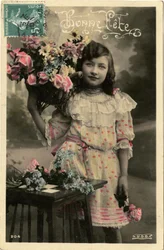 ボンヌフェポストカード、1908年（色付き写真）